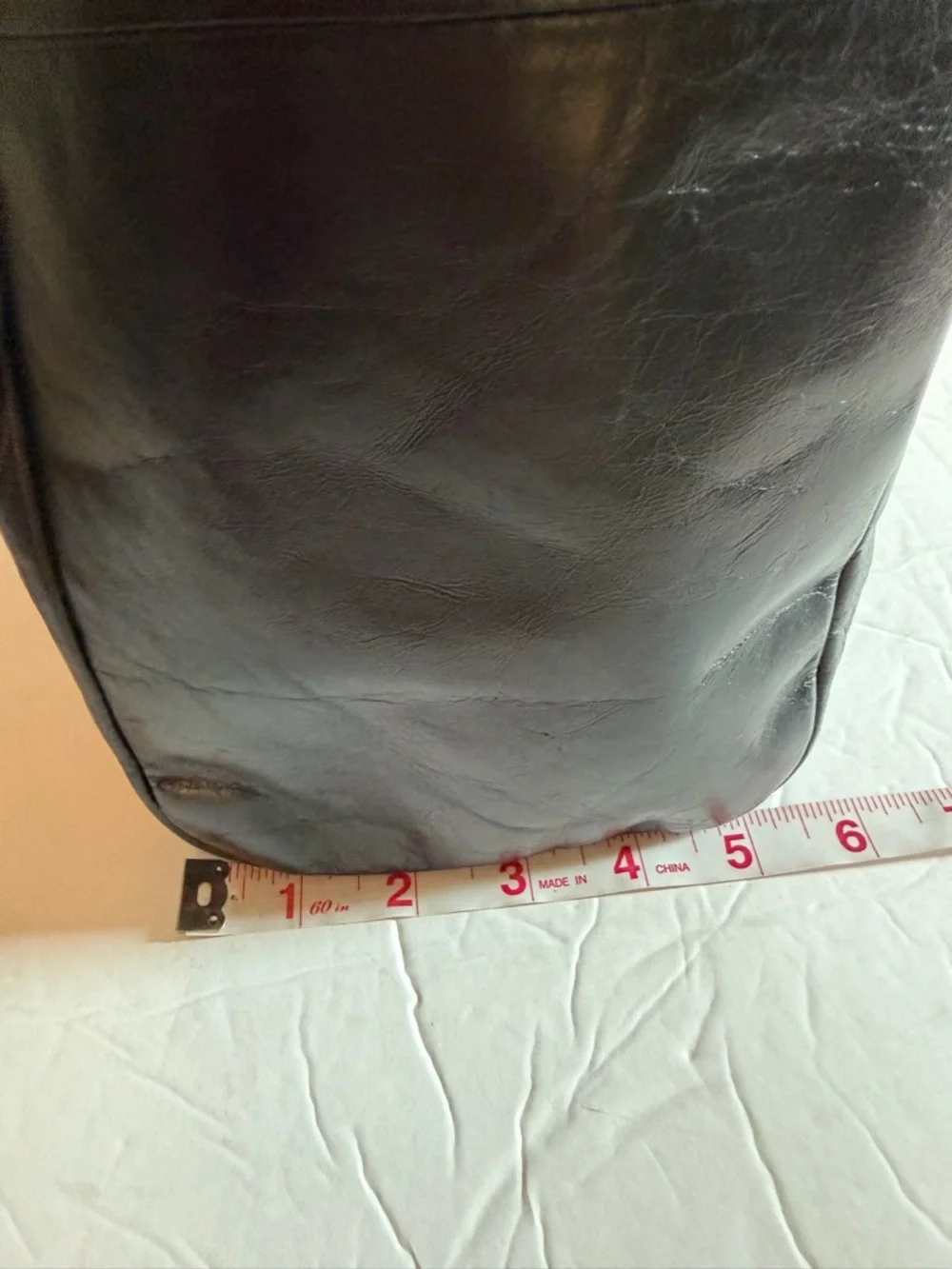 HOBO International Vintage Large Black Tote Leather Purse Bag